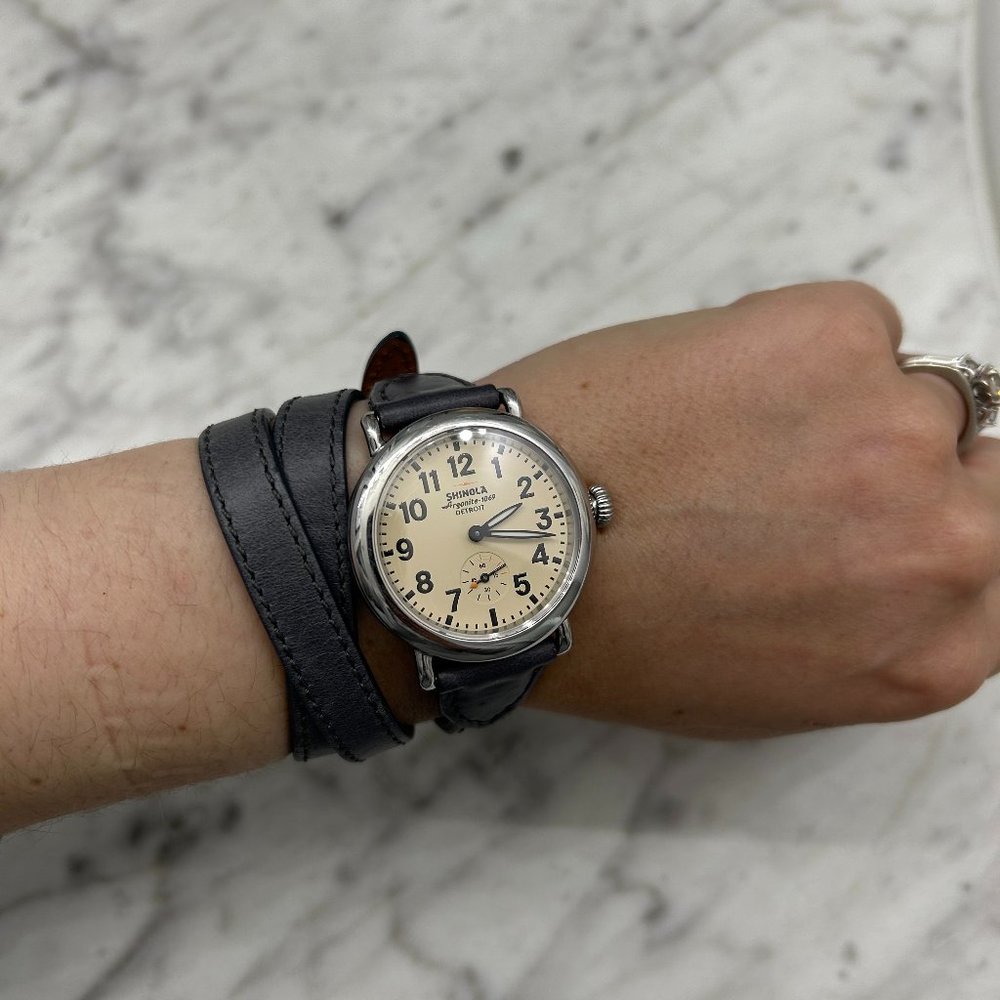 Shinola Birdy Double Wrap Watch